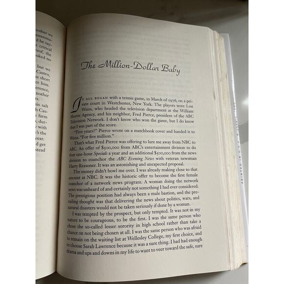 Barbara Walters Memoir with Photos Hardcover Book Audition - Picture 9 of 9